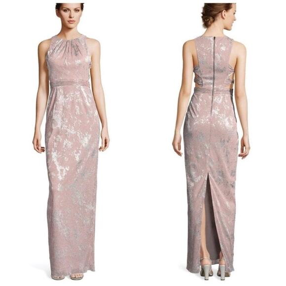 Adrianna Papell Dresses & Skirts - Women’s Formal Dress Size 14 Adrianna Papell Blush Pink Metallic Evening Gown